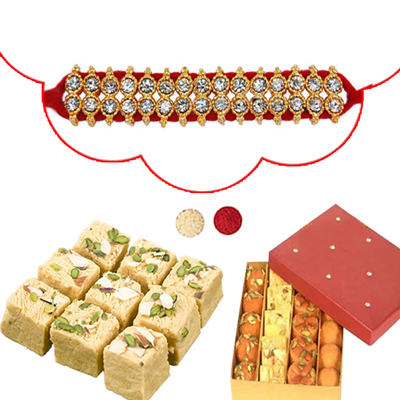 "Rakhi - SR-9100 -288(Single Rakhi),  Sweets(ED) - Click here to View more details about this Product
